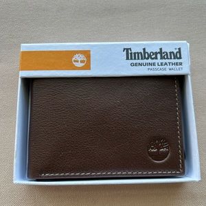 NWT Timberland genuine leather bifold wallet.